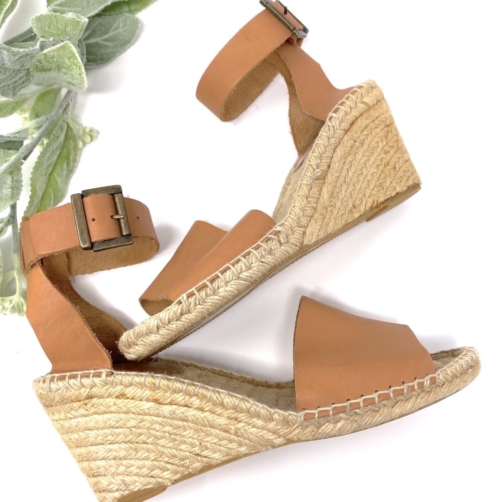 CALZADOS PICON Tan Espadrille Wedge